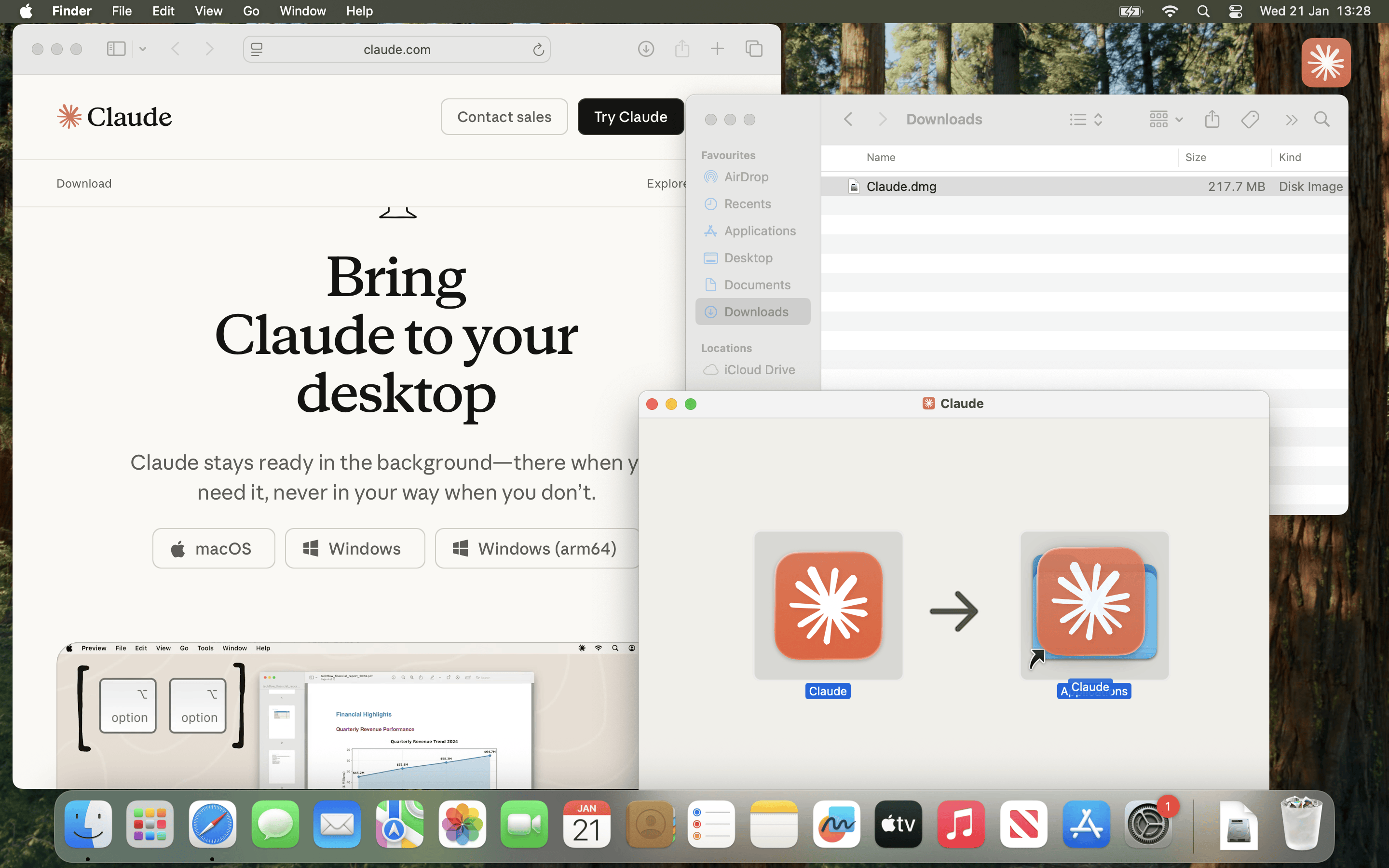 Claude Desktop installation on macOS